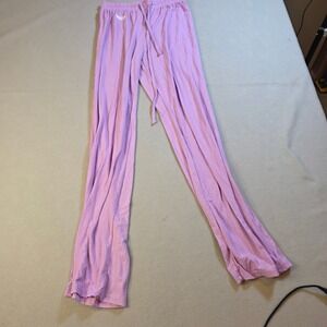 Just Be Lavender Purple Ribbed Knit Lounge Pajama Pants Small Straight Leg